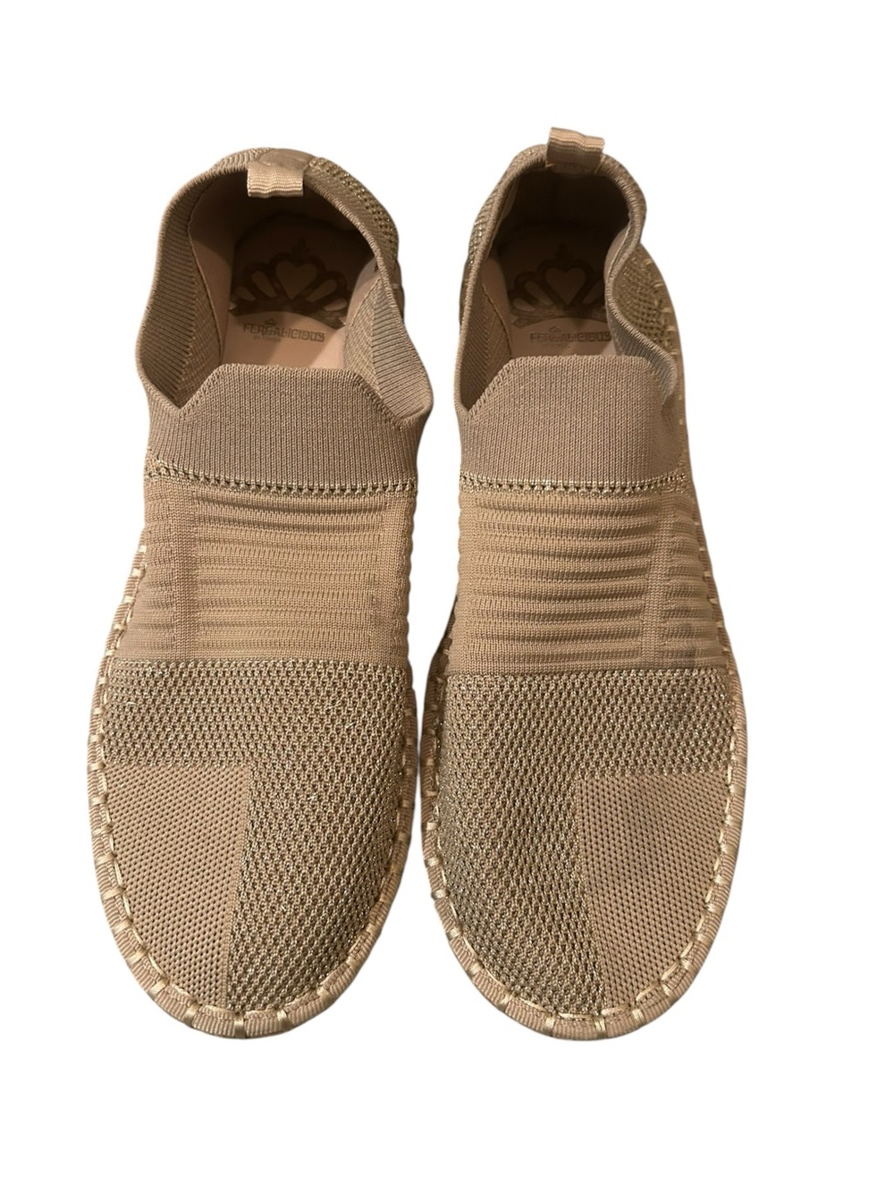 Fergie  Slip-On Knit Casual Shoes - Beige size 8  never worn